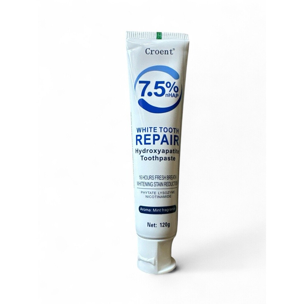 Nano Hydroxyapatite Toothpaste Bundle of 2 Croent 7.5% nHAP 2028 Expiration - Picture 4 of 5